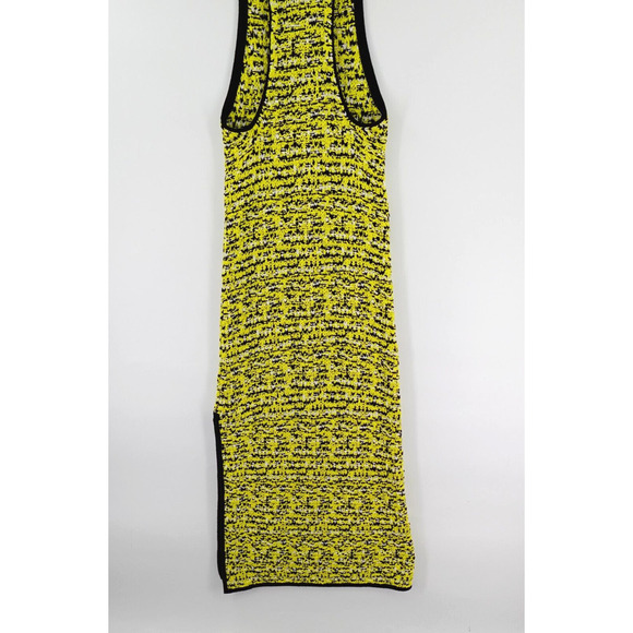 Rag & Bone Midi Dress Womens Medium Yellow Viola Boucle Chunky Knit Sleeveless - Picture 10 of 16